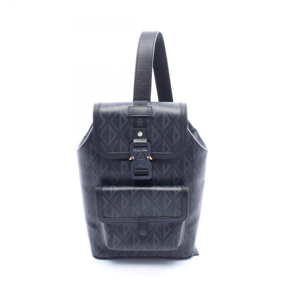 Christian Dior Hit The Road CD Diamond Sling Bag Canvas Bag Waist Bag Black